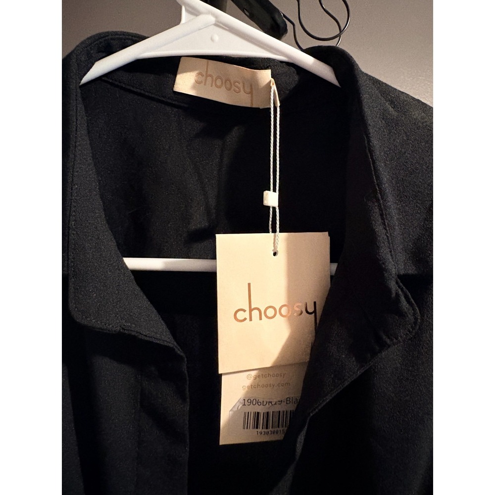 Choosy Short Black Dress - Low Cut Chest, Sleevless, SZ 2 - NWT - Picture 3 of 3